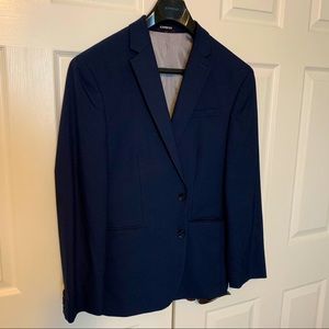 Express Men’s Navy Blue Suit Jacket Blazer